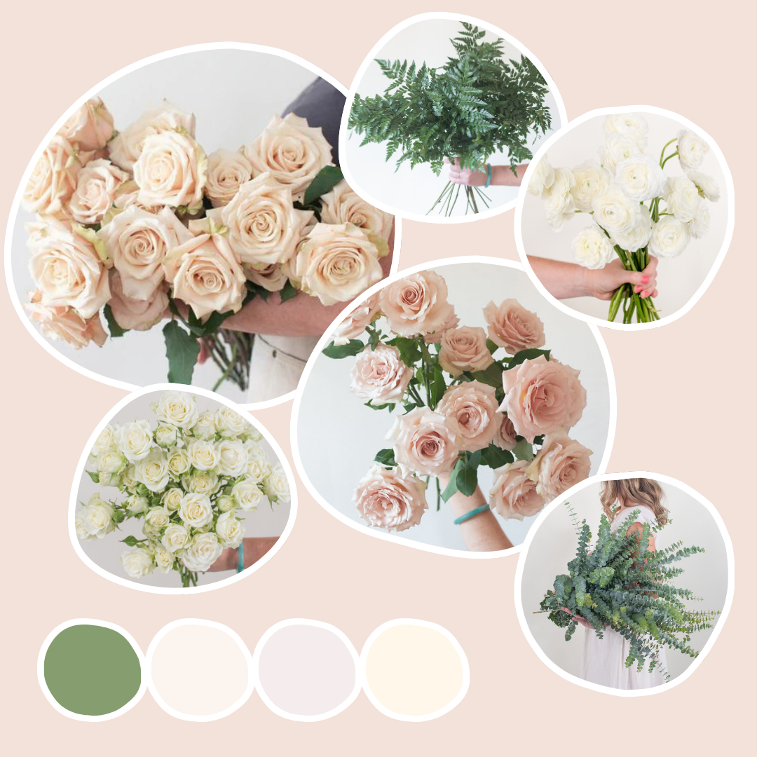 Dusty Rose and Cream Sample Box