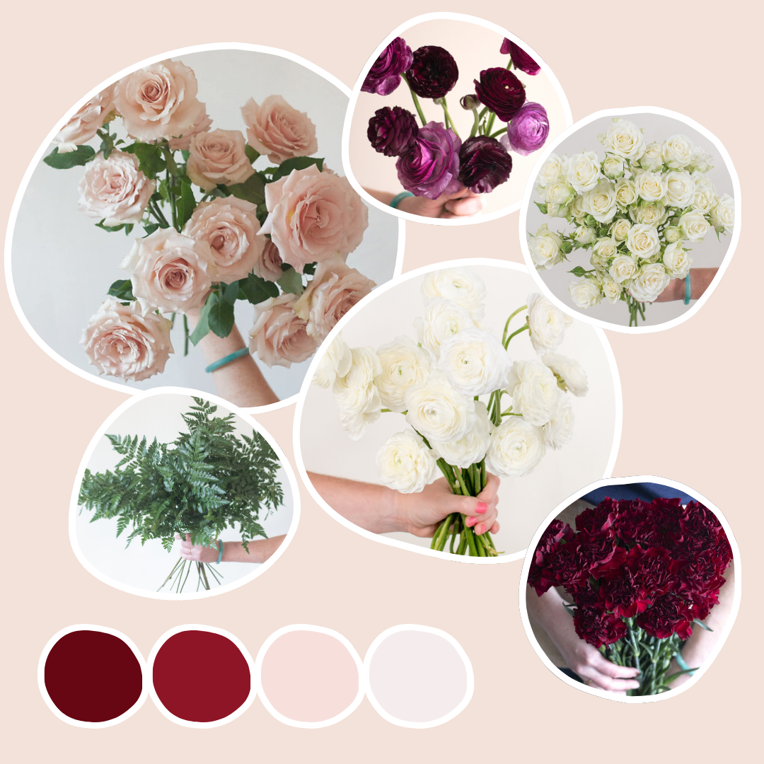 dusty rose and marsala Sample Box