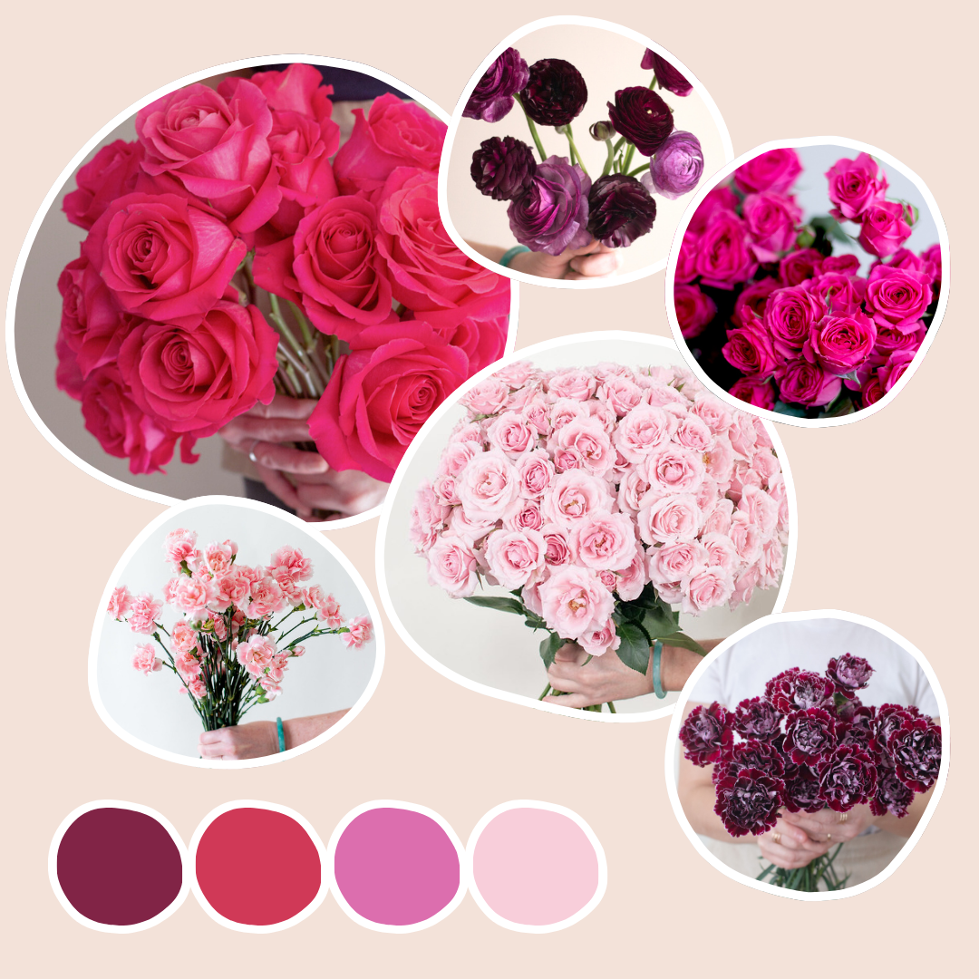 pinks and berries package diy